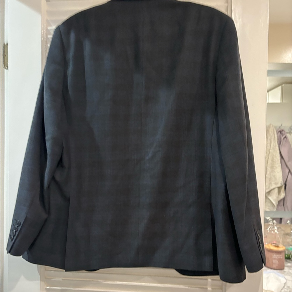 Blue checkered blazer